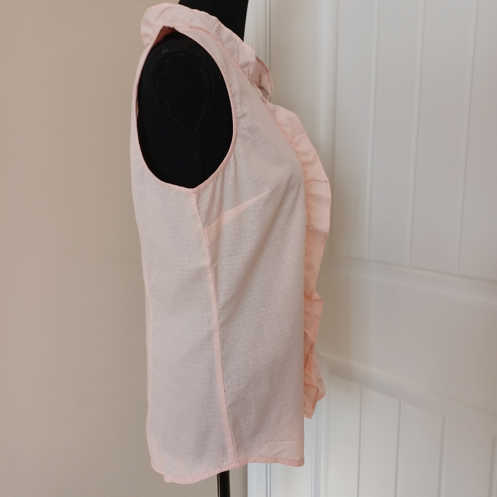 NEW Banana Republic Factory Ruffle Cottagecore Sleeveless Blouse Sz 6 NWT - Picture 3 of 8